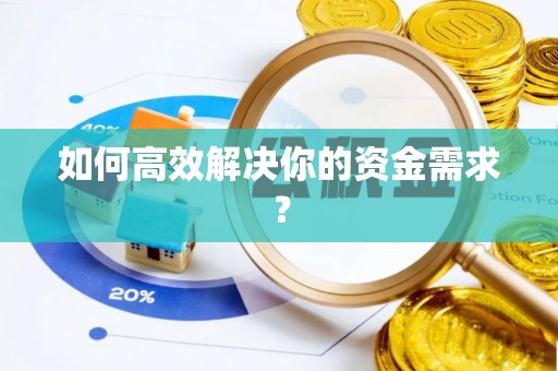 皇姑如何高效解决你的资金需求？