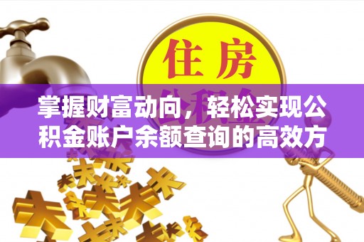 塔河掌握财富动向，轻松实现公积金账户余额查询的高效方式