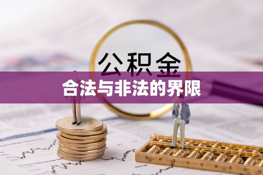 指导合法与非法的界限