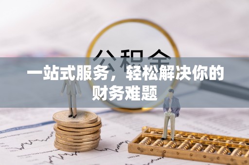 历下一站式服务，轻松解决你的财务难题