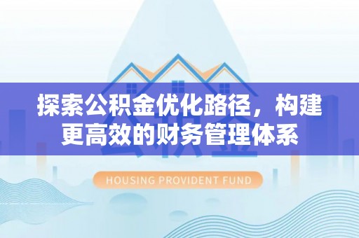 乐东探索公积金优化路径，构建更高效的财务管理体系